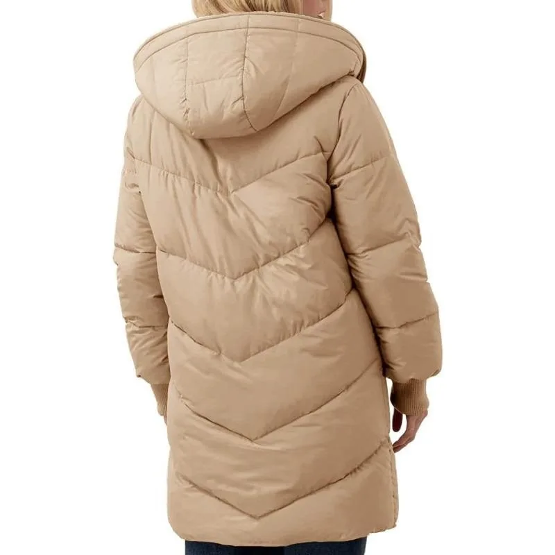 Women's Clothing Solid Warm Fleece Hooded Cotton Coat Long Sleeves Double-sided Velvet Slim Fit Elegant Cardigan Outerwear Top