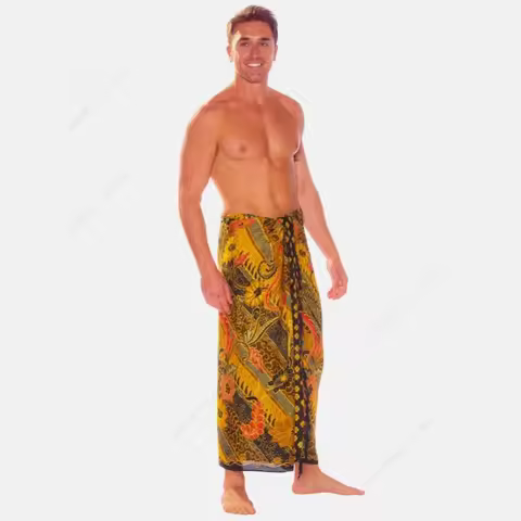 Sarongs Mens Sarong with Traditional Motif Tube Skirt Lungi Srong Sorong Saram Malaysia Myanmar Thailand Laos Clothing Sarung