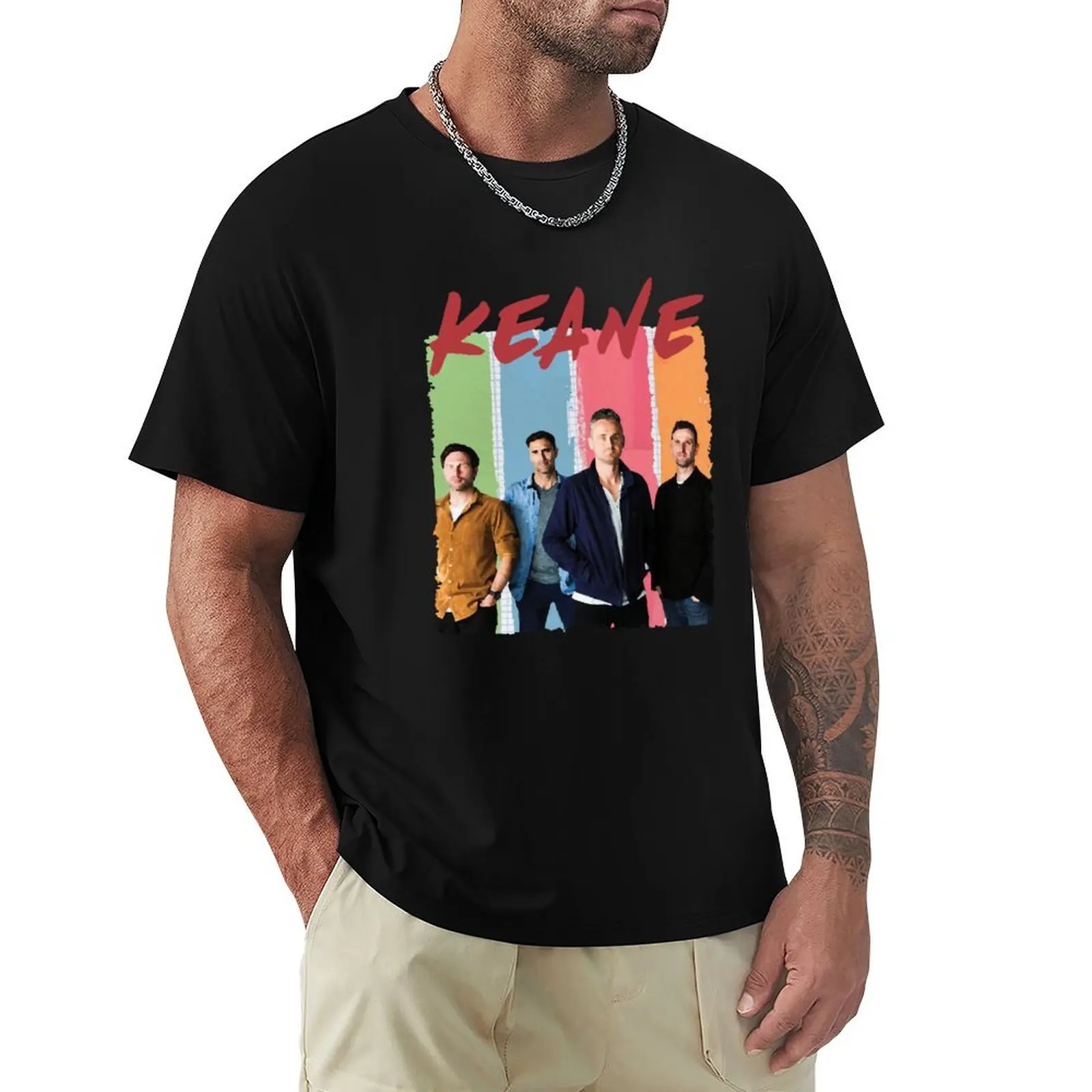 Keane Band Classic T-Shirt Durable Work Wear T-Shirt
