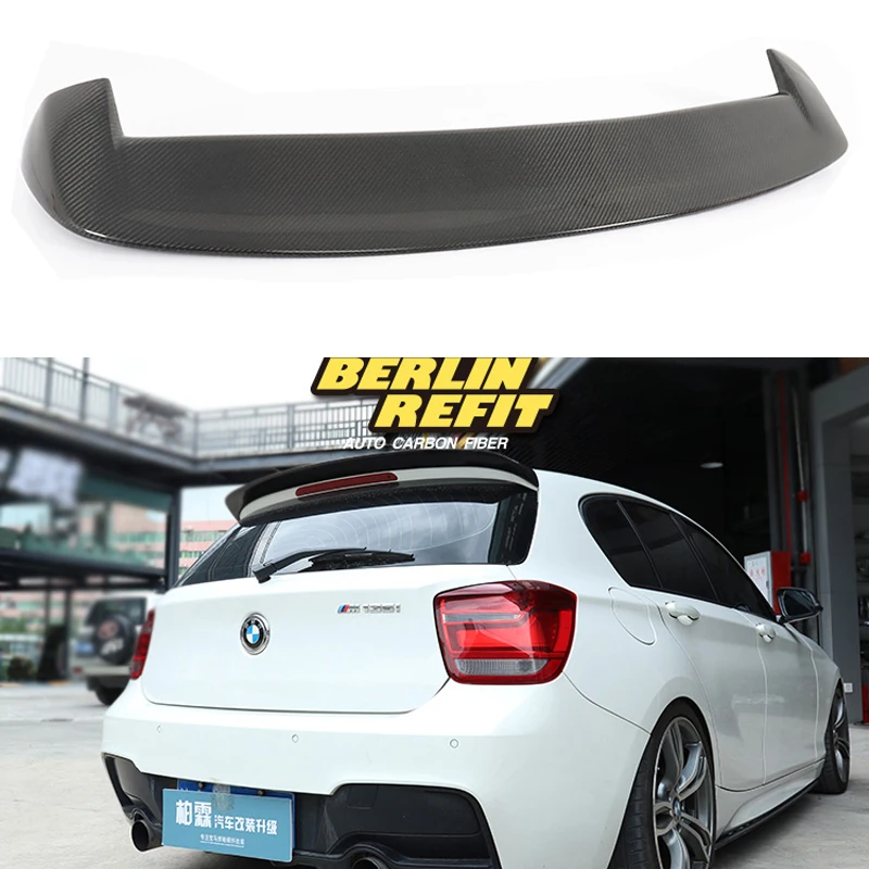 Углеродный спойлер для BMW F20 2012 2013-2018 116i 118i 125i F20 F21, 3D-стиль, дизайн, задний спойлер из углеродного волокна