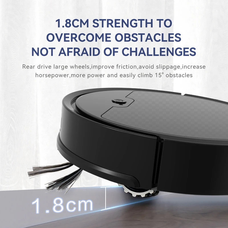 2024 New Super Quiet Smart Household APP Remote Control Sweeping Robot Vacuum Cleaner Intelligent Sweeping Dragging Home Office