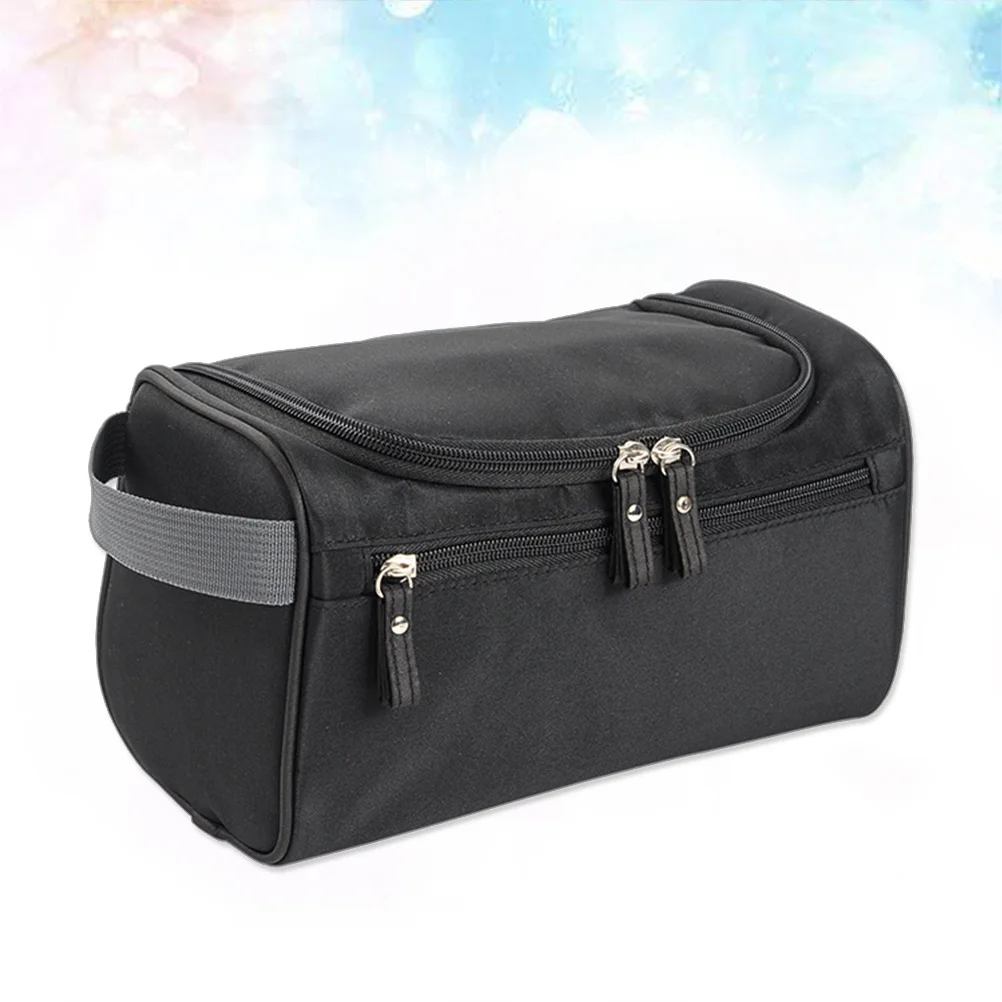 

Large Capacity Waterproof Bag Portable Hanging Travel Toiletry Organizer for Women Men Multifunction Storage Bag Black