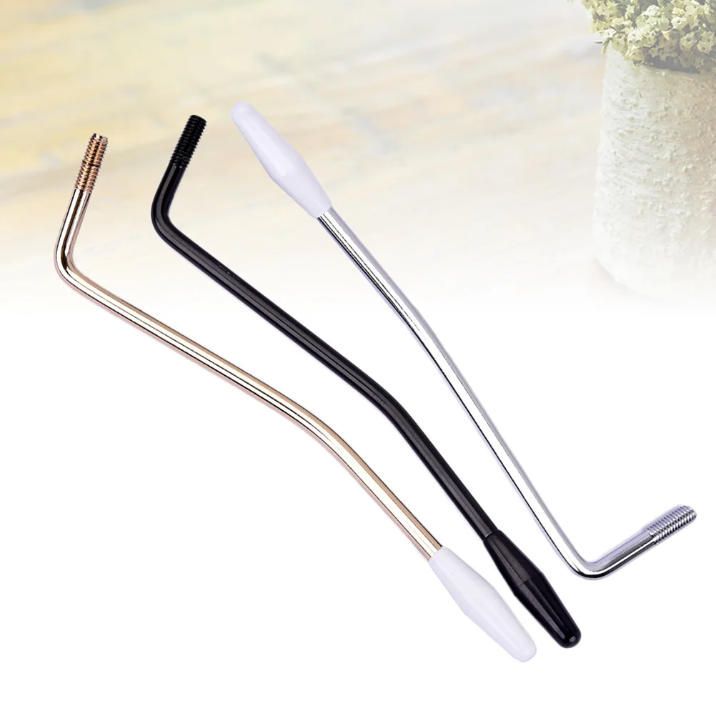 

3Pcs Tremolo Bridge Arm Durable Steel Plated 6mm Diameter for St Electric Guitar Single Tremolo Bridge System Parts