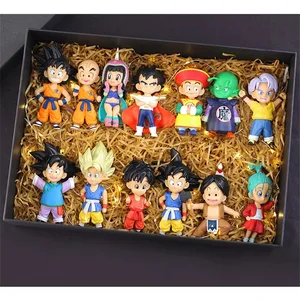 Dragon Ball Z Actionfigur Set, Anime -Aufkleber, Modellspielzeug, Super Saiyajin, Sohn Goku, Gohan, Vegeta, Broly, Flautin, Majin, Ochse, Geschenke 10 Hauptverkaufskleidung Baby Gohan - №4