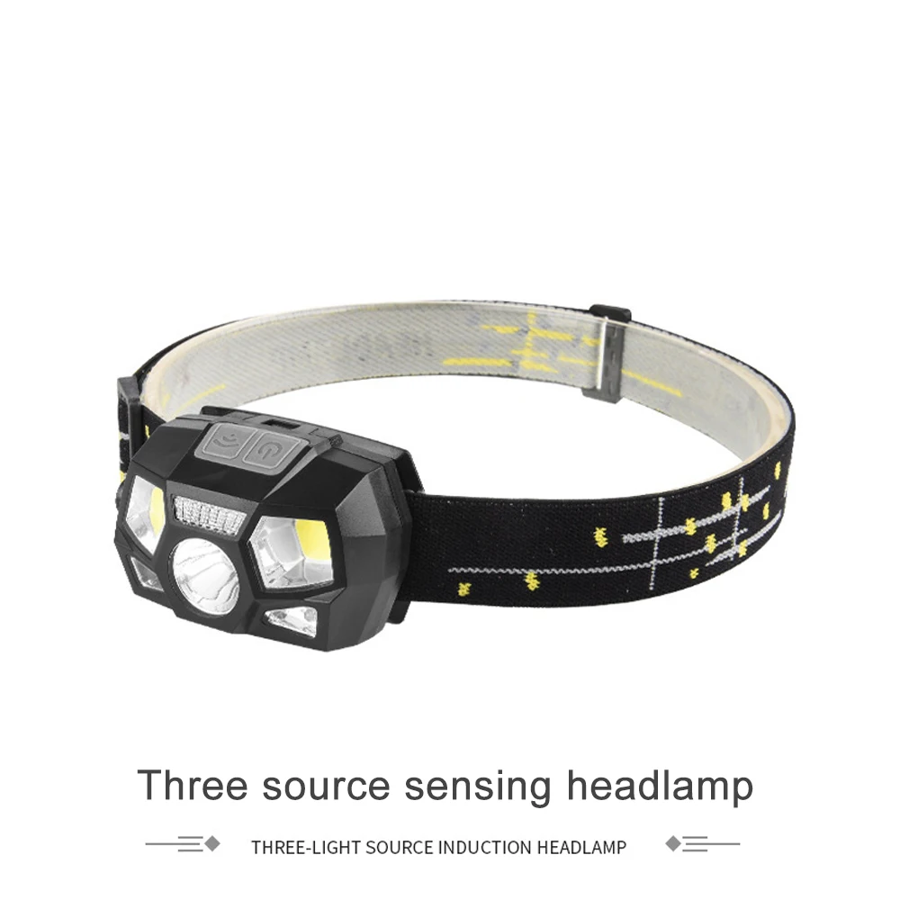 1300 Lumens Headlight USB LED Rechargeable Waterproof Head Torch Head Lamp Fishing Hunting Camping Headlamp