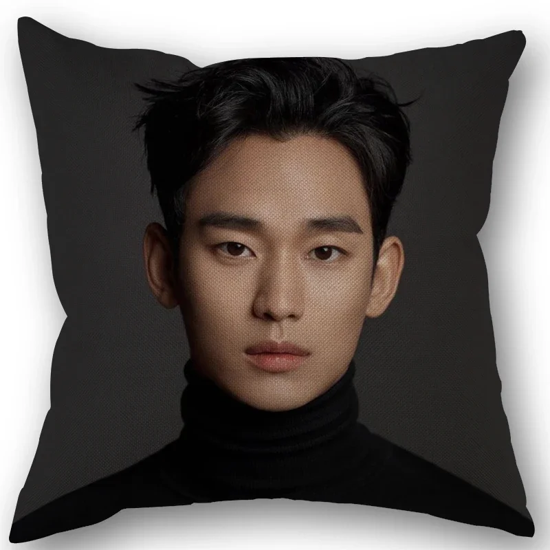 Kim Soo Hyun cuscino cuscino tenda, ufficio, casa cotone lino con cerniera federa famiglia accessori per la casa personalizzabile un lato