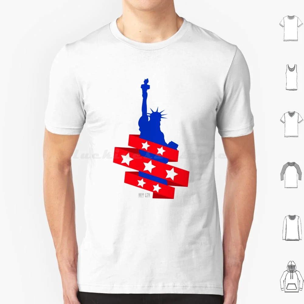 

July 4th American Flag Liberty Statue  Day T Shirt Men Women Kids 6xl 4th July July 4th Day American Flag Usa Usa Flag Bbq