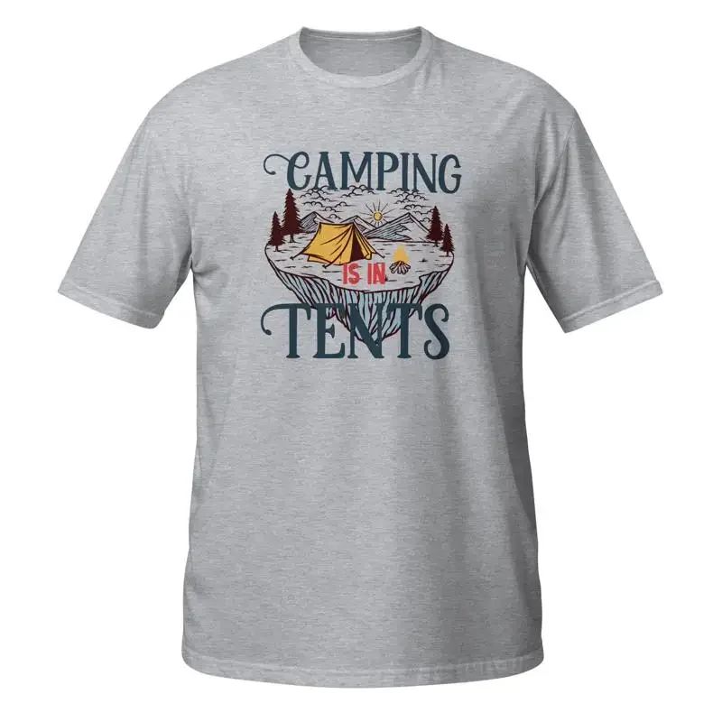 Camping T Shirt Hiking Tent Nature Travel Outdoors Adventure Backpacking