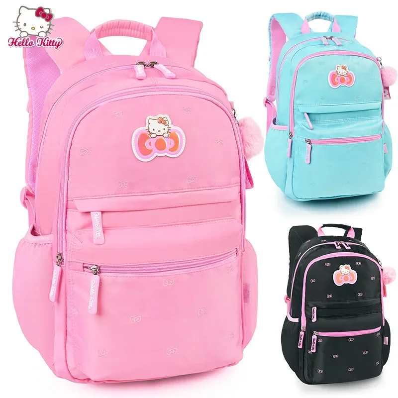 

Hello Kitty Kids Backpack Girls Origin Genuine Kawaii Schoolbags Sanrio Backpack Purse Kids Bags for Girls Zipper Purse Backpack