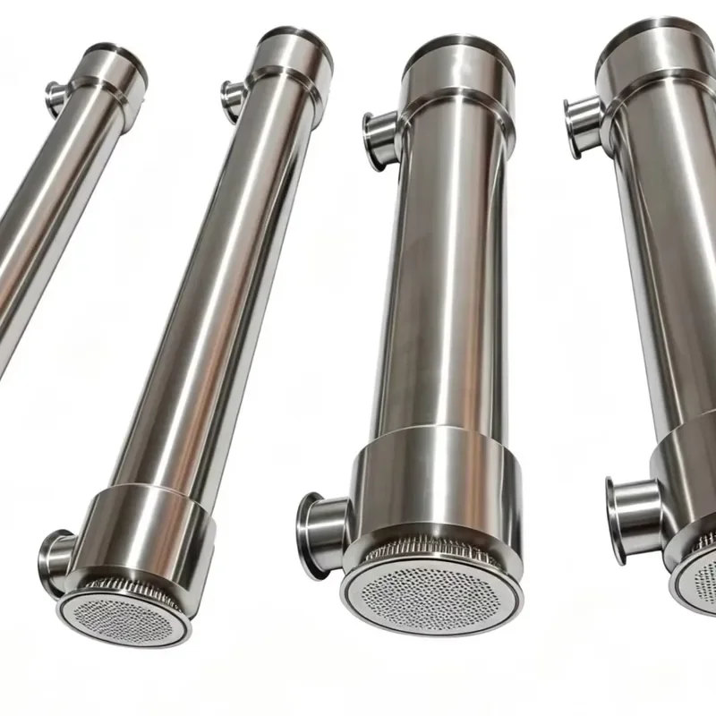 Aseptic Double Tube Sheet Heat Exchanger 316L Stainless Steel Sanitary Type for Food Pharmaceutical CIP SIP