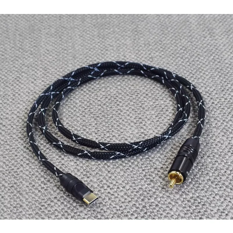 

HiFi Type-C USB A to RCA Coaxial Audio Cable for Android Mobile Phone Computer Support DSD64 16/24 bit DAC DSP