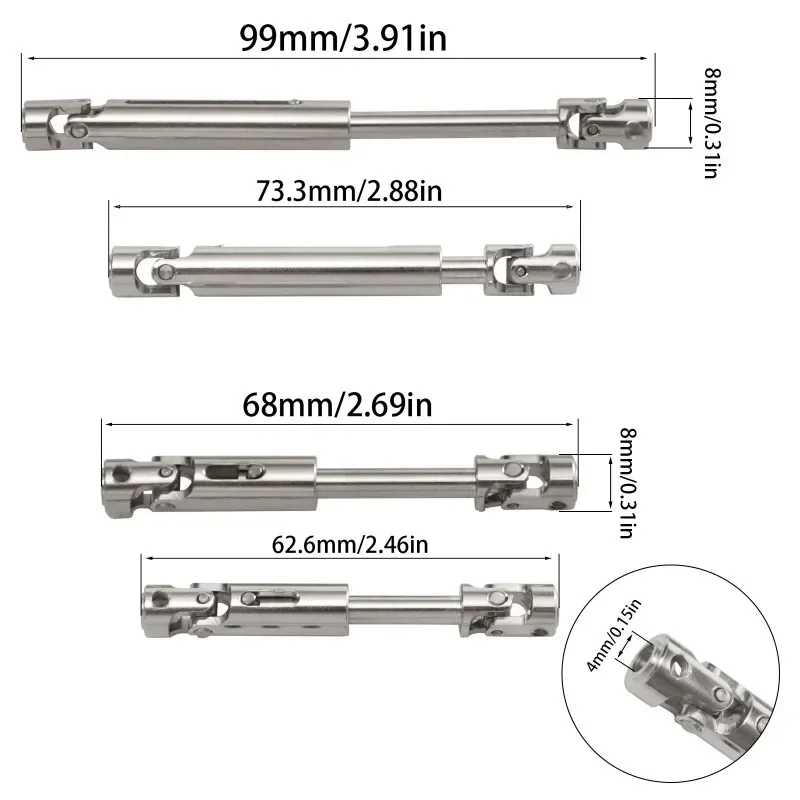 

Metal Drive Shaft Modification Accessories Suitable for C8815 C8835 H1 1/10 RC Car Metal Gate Bridge Modification Parts