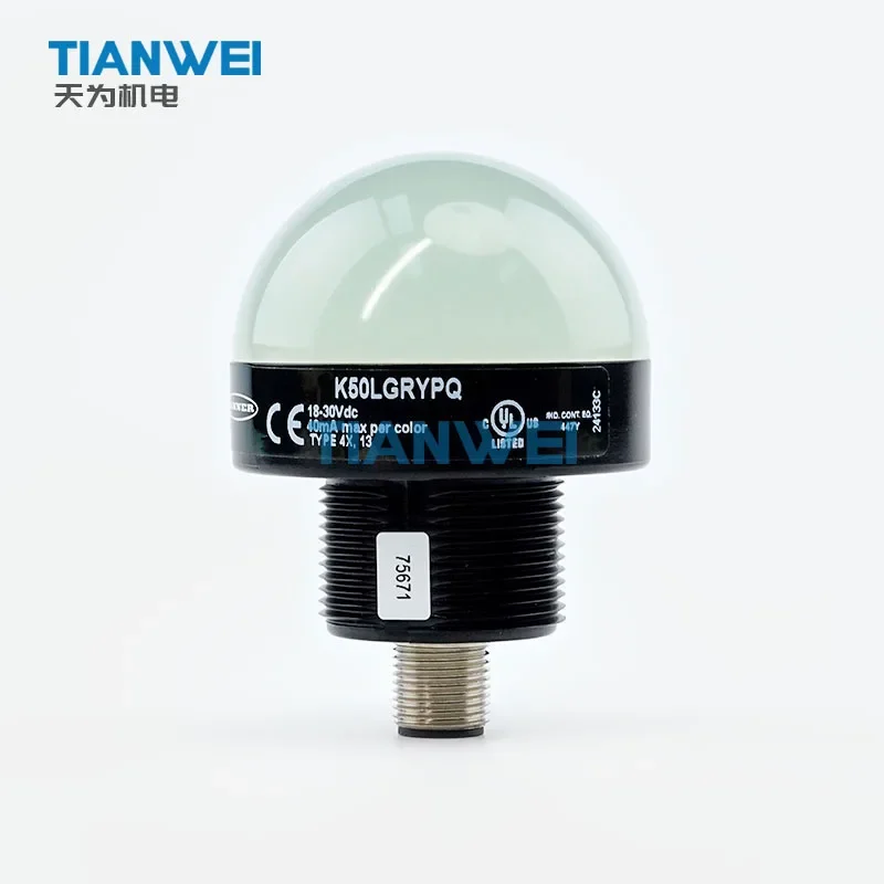 

Hot Selling K50LGRYPQ New and K50 Core Series 50 mm M30 IP67 IP69K 18~30V DC General Purpose LED Indicator in Stock Now