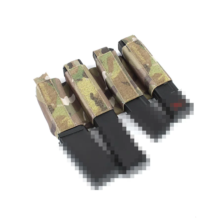 

9MM Separated Magazine Pouch Tactical MOLLE Quadruple Small Code MP5 ARP9 MP9