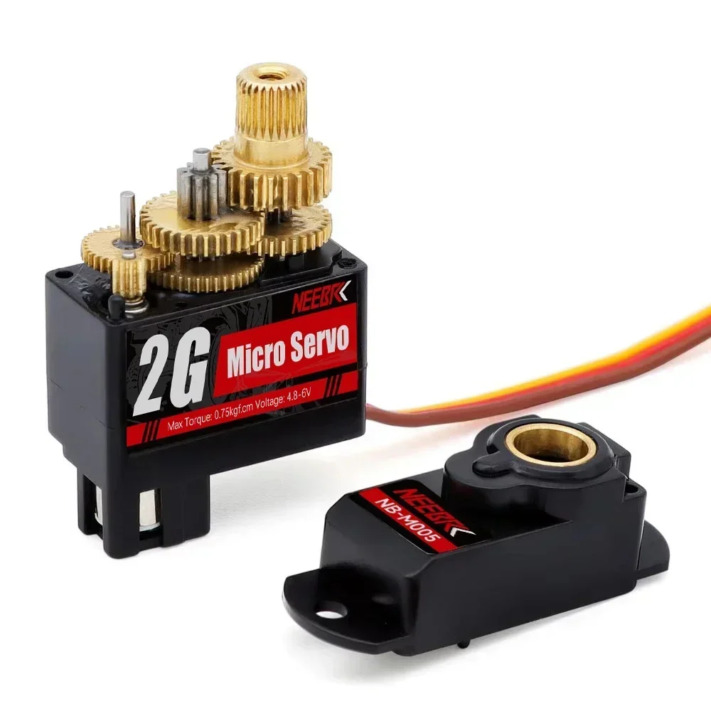 NEEBRC 2g 4,3g 5g 8g 12g Mini Digital Servo Wasserdicht Metall/Kunststoff Getriebe Motor für RC Auto Starrflügel Flugzeug Hubschrauber Roboter Spielzeug