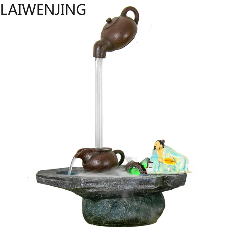 SGF Creative Suspended Water Fountain Ornament Circulating Desktop Water Landscape Decoration
