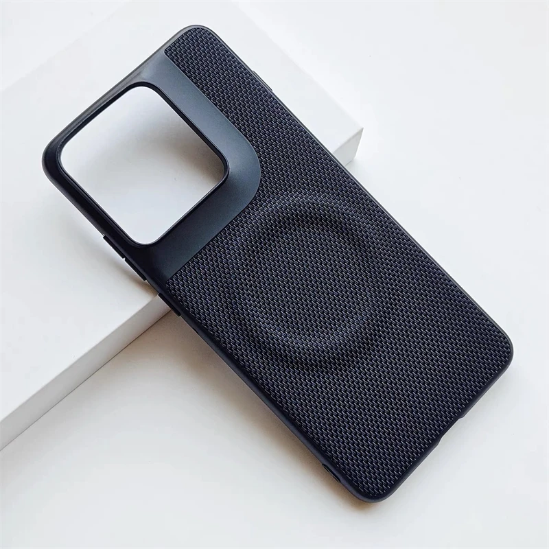 Etui do Motorola Signature Moto Edge 70 Pro Edge70 Ultra 5G Magnetyczne Kompatybilne z MagSafe Nylonowe Tkane Matowe Skórzane Przyjazne dla Skóry Pokrowce — zdjęcie produktu 3