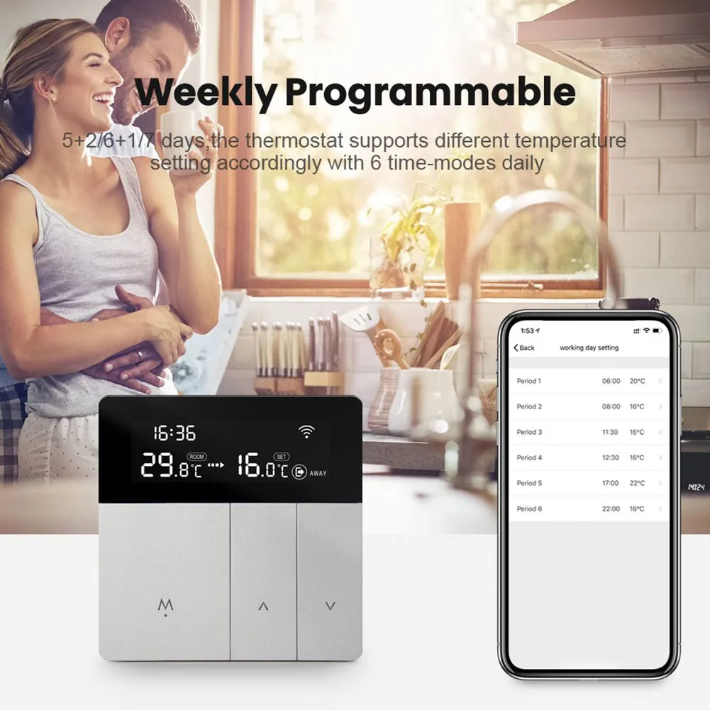 

Remote Control Thermostat Smart Thermostat Home Heating Control As Shown Temperature Control App Remote Management