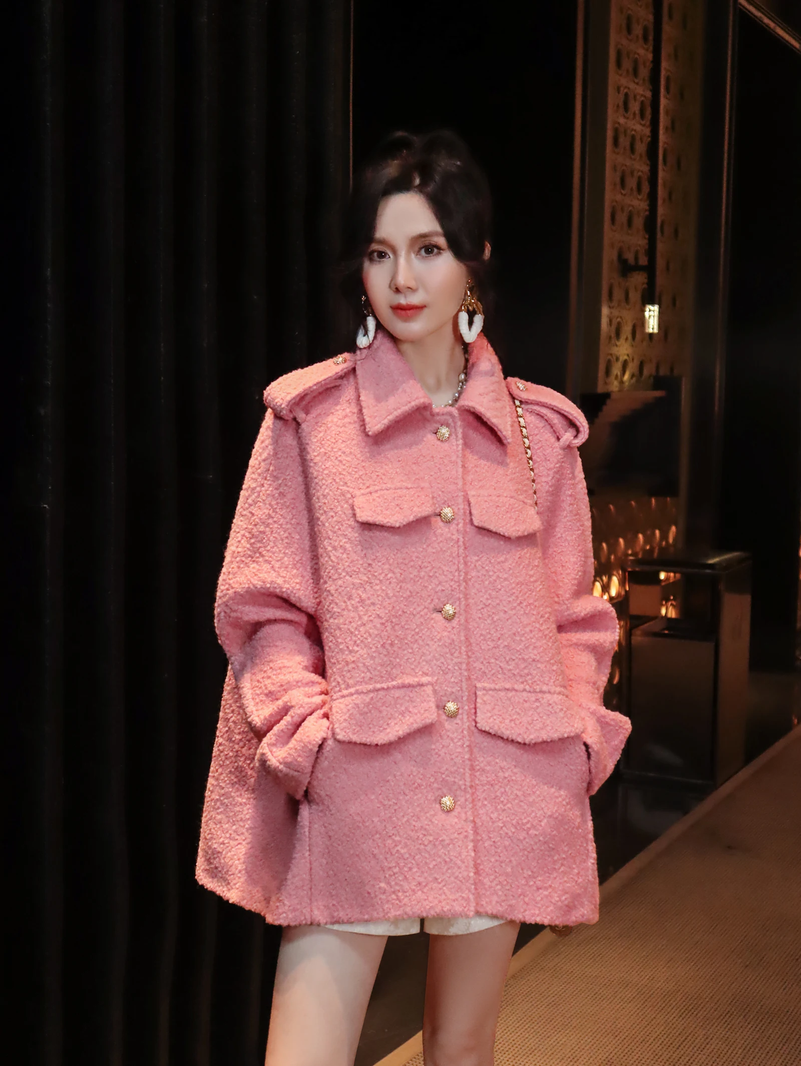 Ele Wool Blend Coat…