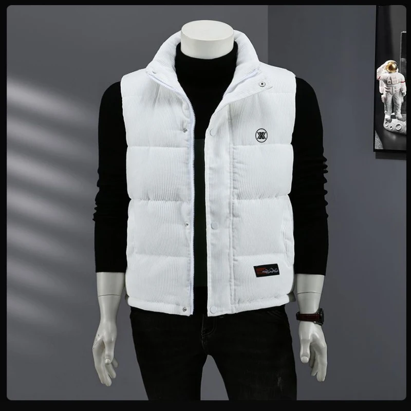 

2025 New autumn and winter men's golf suit, high-quality windproof vest jacket, golf cotton jacket, vest golf suit