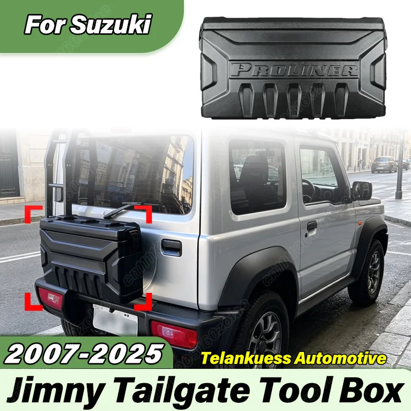 

For Suzuki Jimny JB64 JB74 2007-2017 2018-2025 CAR Off Road Modification Accessories Tailgate Toolbox External Storage Box