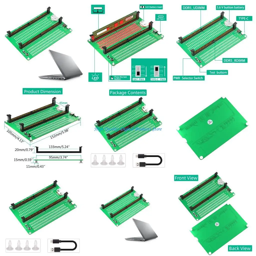 

U2JE ноутбук/рабочие столы Память памяти памяти DDR5 Анализатор диагностики анализатор