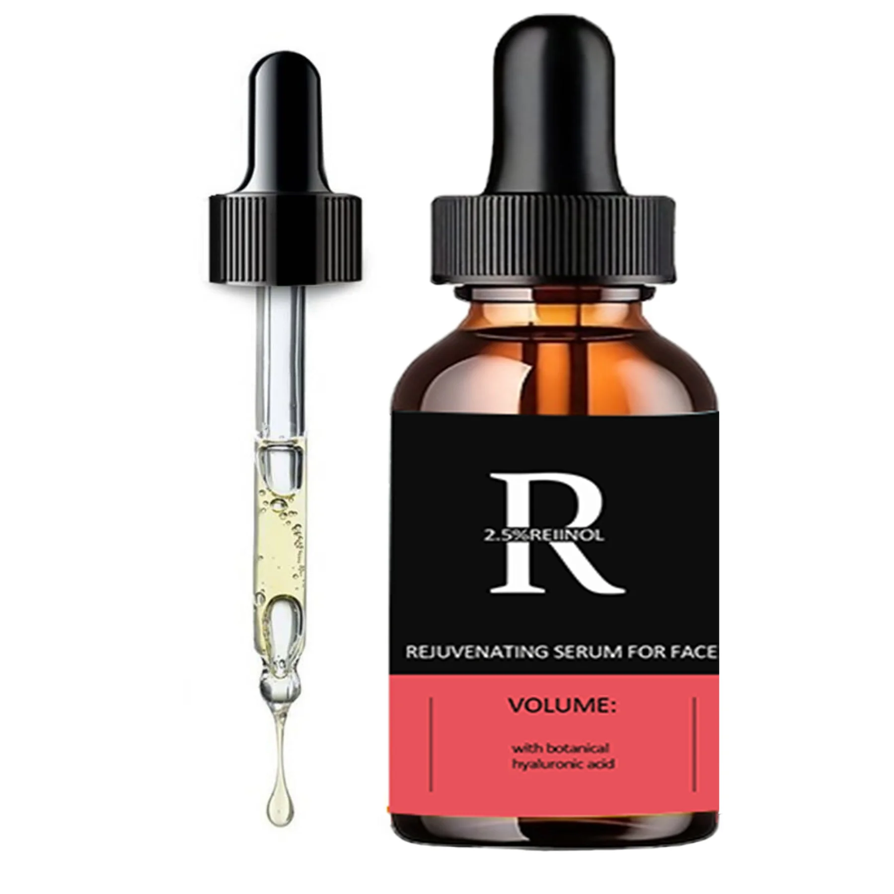 Retinol Facial Serum Organic Whitening Anti-Aging Wrinkle Essence Face Skin Care Vitamin Hyaluronic Acid Moisturizing