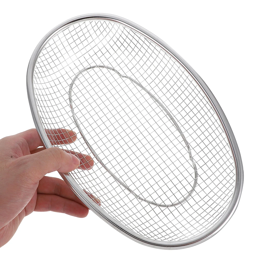 

1pcs Heavy Duty Stainless Steel Oval Mesh Kitchen Drainage Strainer For Fruit Vegetables Washing Storage 12.18X8.65Inch