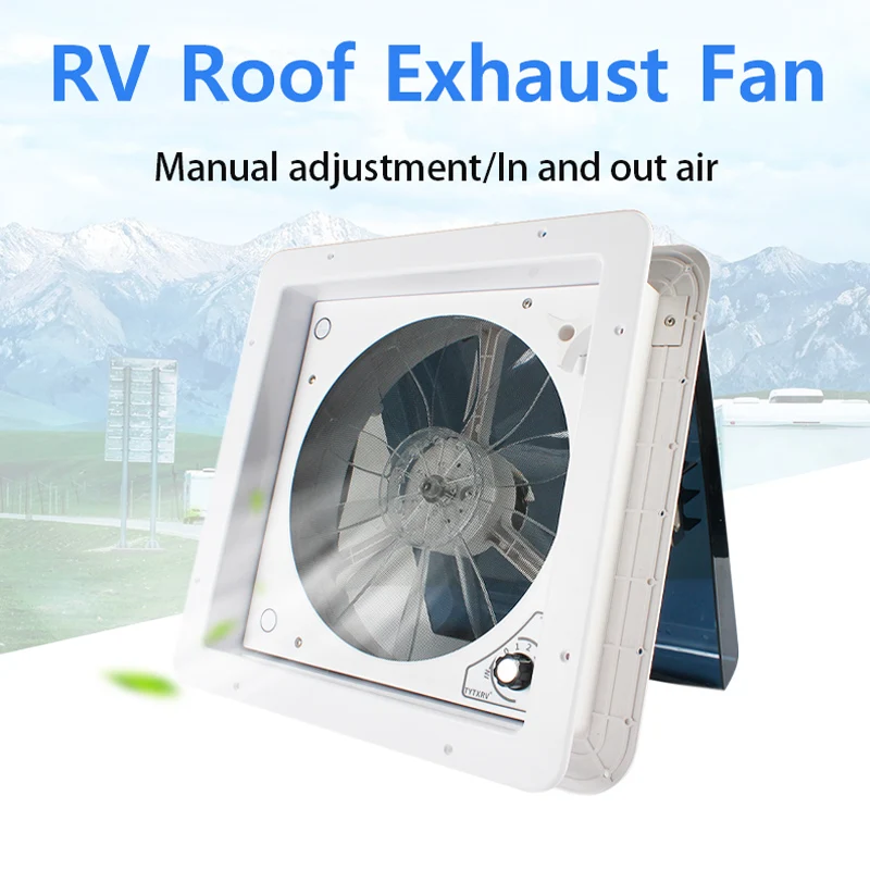 

TYTXRV Trailer Accessories Manual Exhaust fan 14' 12V CE UV Resistant ABS Ventilation heat dissipation For Caravan Motorhome RV