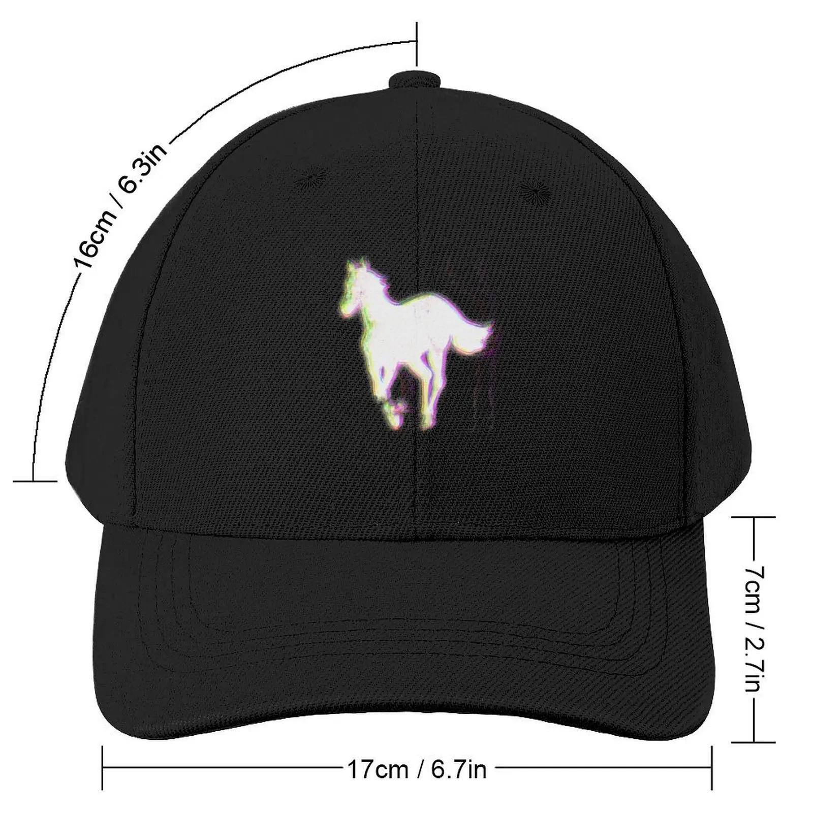 White Pony Baseball Cap Hood Visor Women's Beach Visor Men's