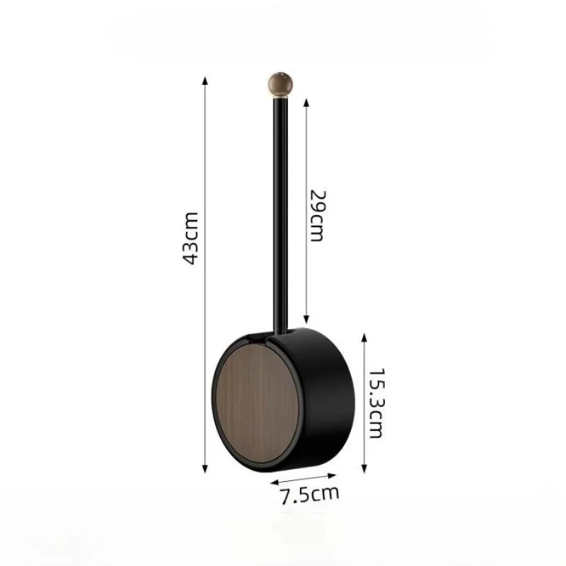 New style antique style bathroom wall mounted non perforated toilet brush set with no blind spots, long handle