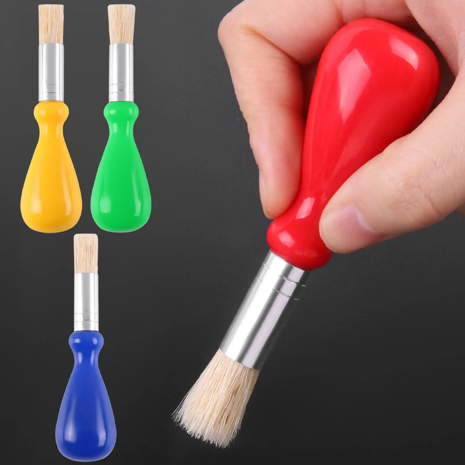 4 Pieces Art Paint Brushes DIY Graffiti Oil Brush for Adults Artist Drawing