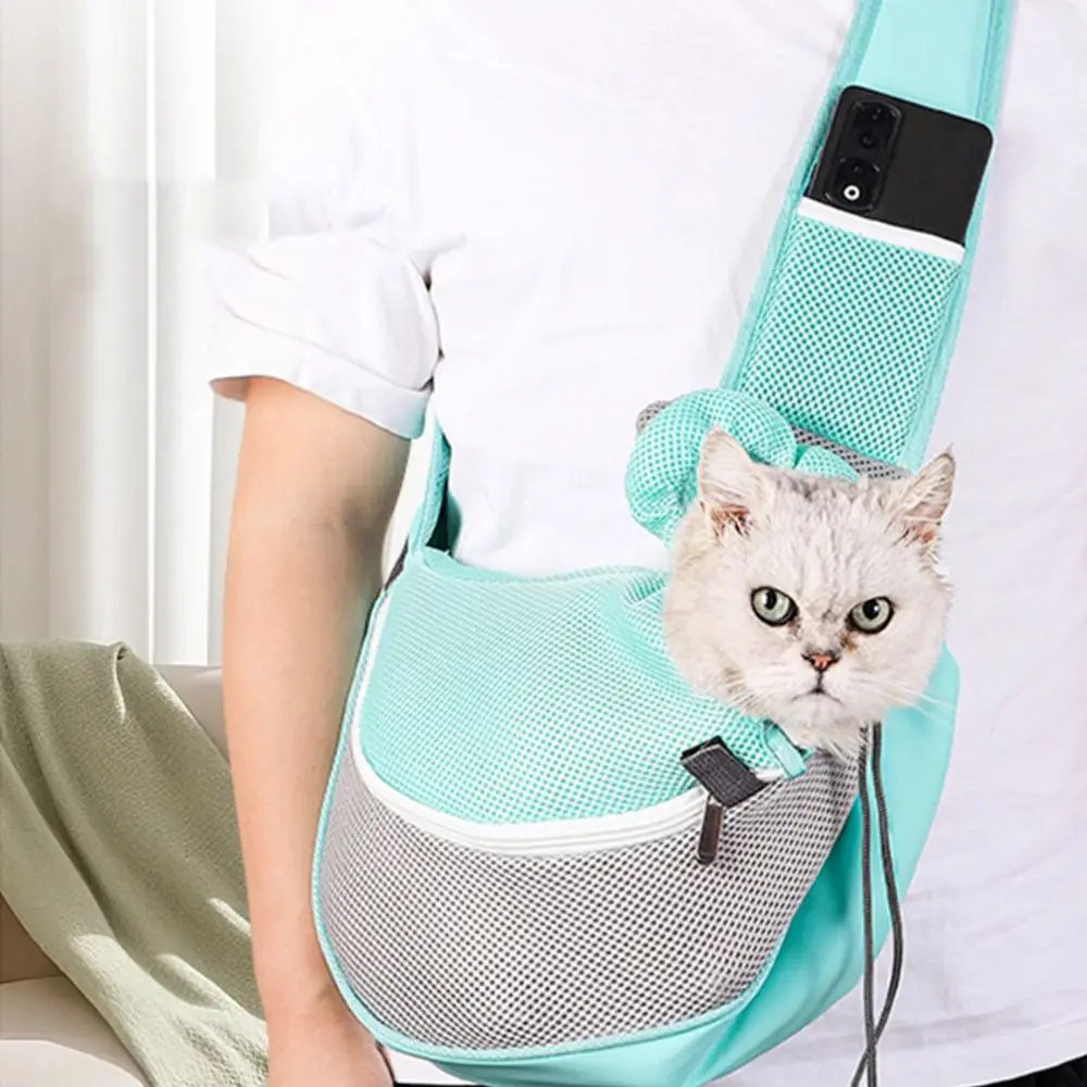 Durable Breathable Pet Carrier Backpack Ergonomic Design Adjustable Sling Carry Pack Mesh Dog Outdoor Bag for Outgoing Pets view 3