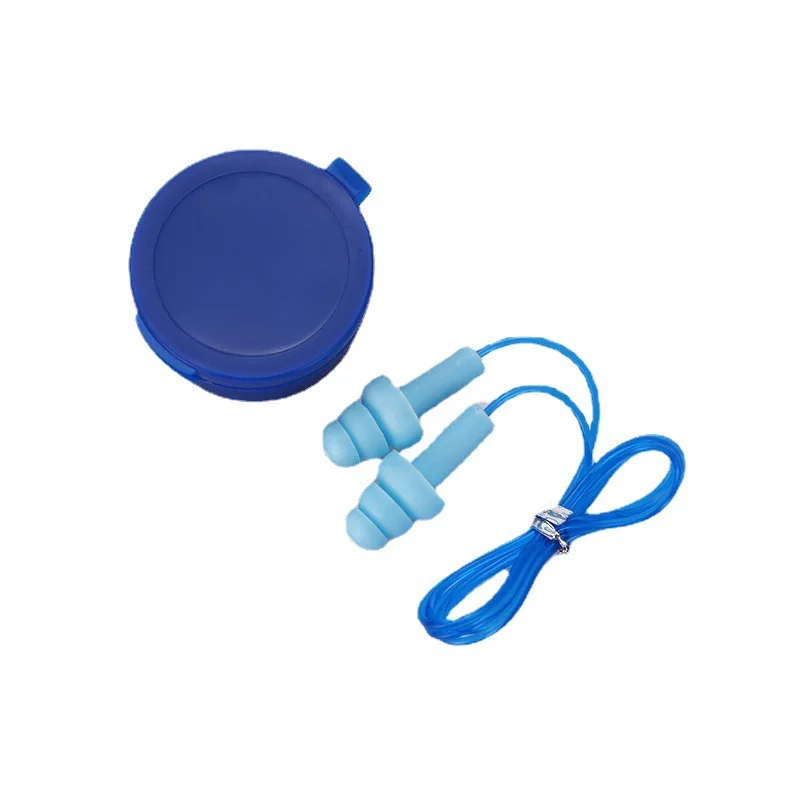 

Hot Selling silicone Work Sleep noise Reduction earplugs Factory Dedicated Anti-Soundproof with a