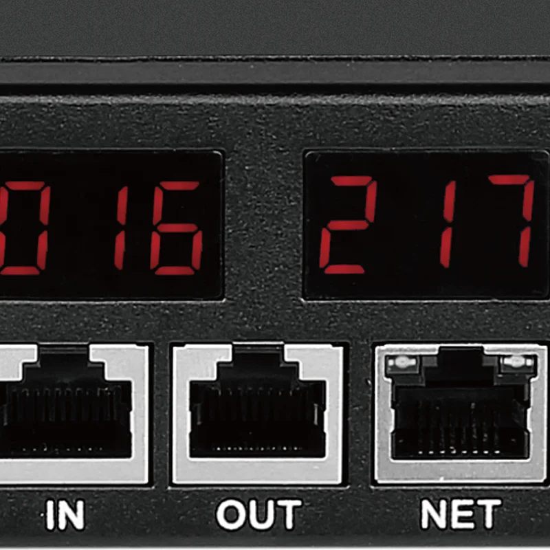 Hochwertiges LCD-Messgerät PDU, geschaltete PDU-Stromverteilungseinheit im Rack