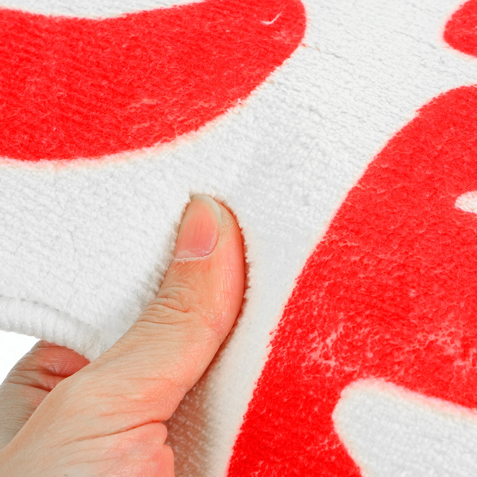 

Non-slip Bathroom Mat 40x60cm Red Heart Imitation Cashmere Thick Soft Water Absorption Anti-slip Floor Rug Bath Room Entrance