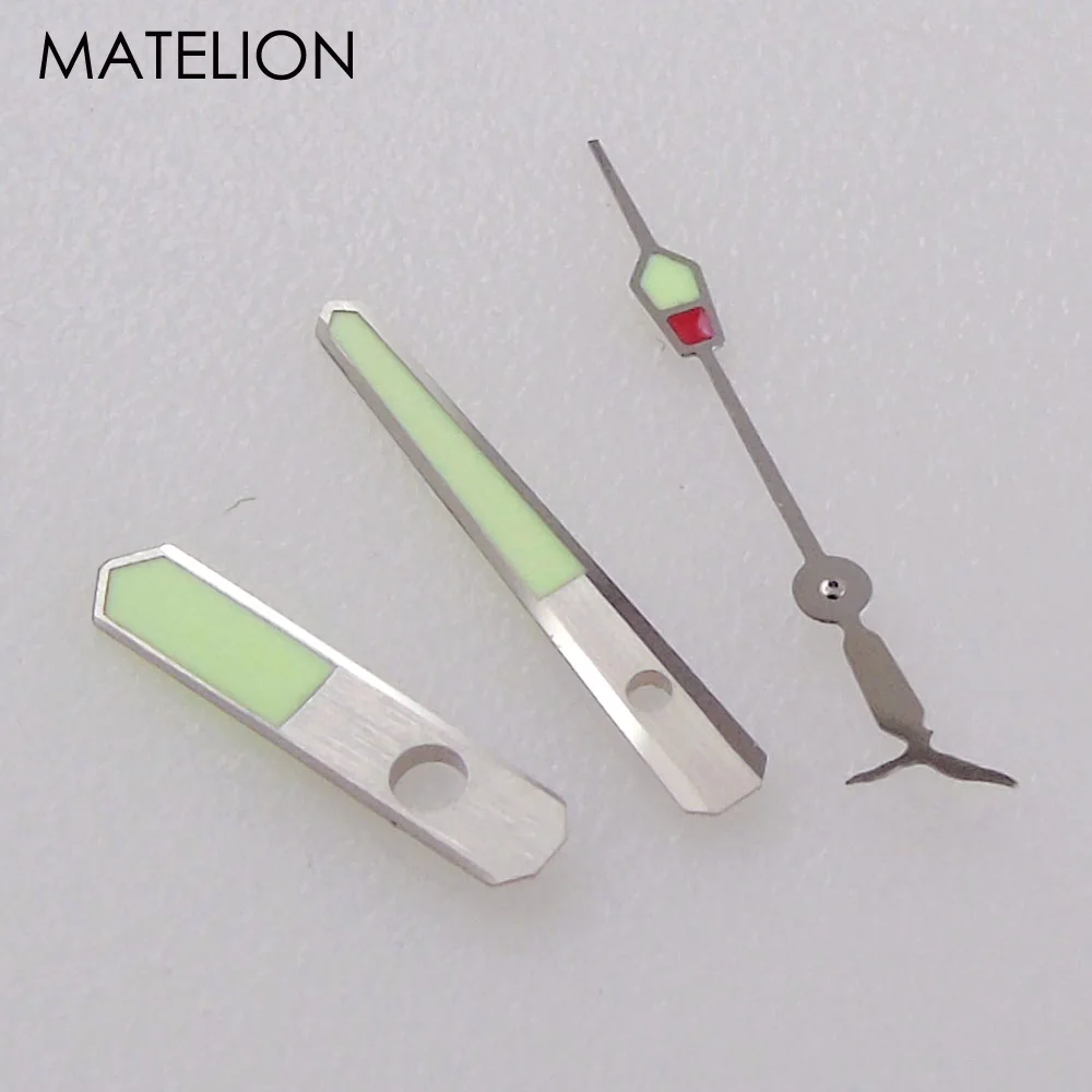 SKX Super Lume Watch Hands C3 LUME for ETA2824 PT5000 SW200 ST2130 Automatic Movement Sea Gull Seconds Accessories