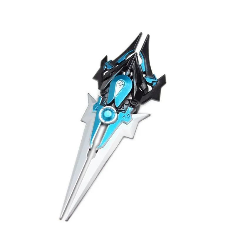 12Cm Lanling King Tacit Confrontatie Ring Mulan 2 Stuks Wapen Model Set Legering Ornamenten Collectie Desktop Display Gift speelgoed