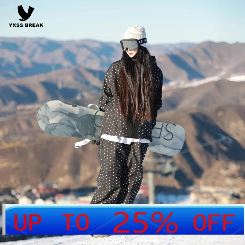 

LMM women's and men's suits, veneer and double board 3L waterproof and warm thickened outdoor snow clothes