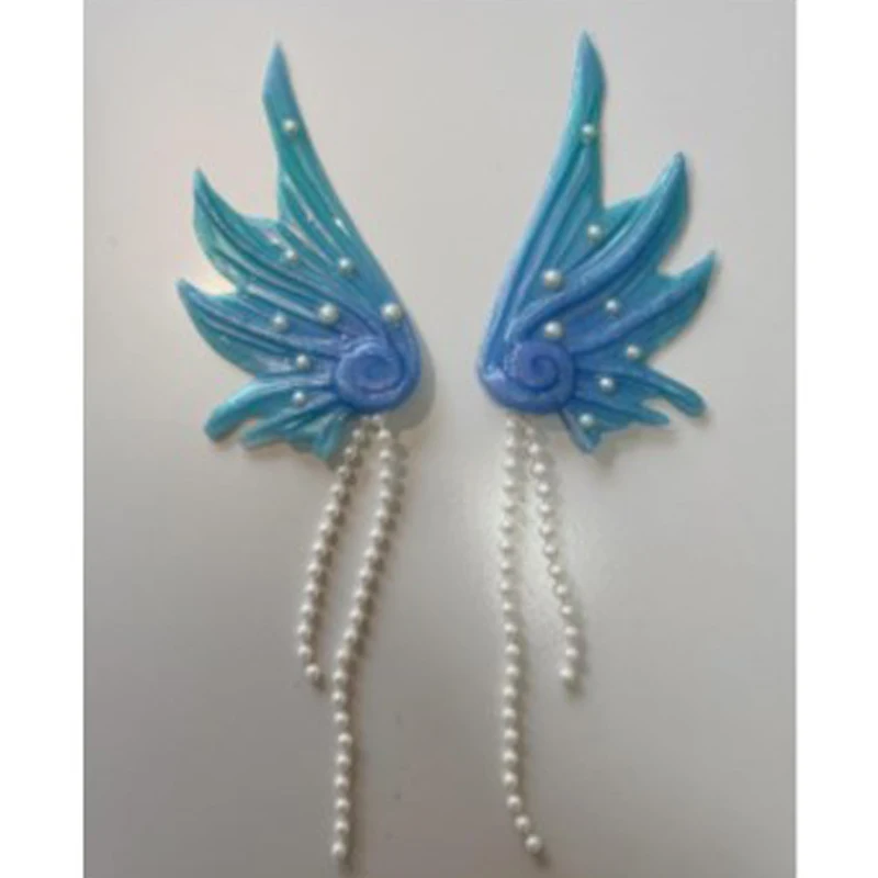 Mermaid Silicone Earrings Mermaid Princess Hanging Ear Mermaid Ear Elf Ear Travel Props Mermaid Swimsuit Accessories