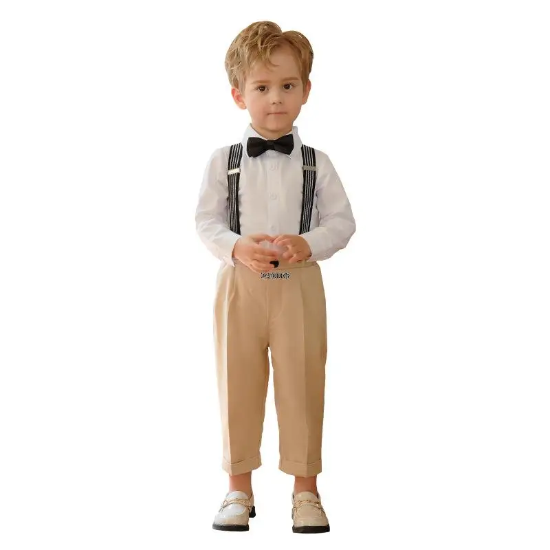 

Children'S Day Photography Suit Flower Boys Formal Wedding Dress Kids Performance Suit 1 Year Baby Birthday Ceremony Costume