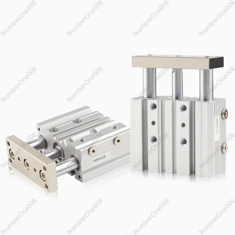 SMC Type MGPM Pneumatic Compact Guide Cylinder MGPM12 MGPM16 MGPM20 MGPM25 Stroke 10/20/30/40/50/75/100/125/150/200MM