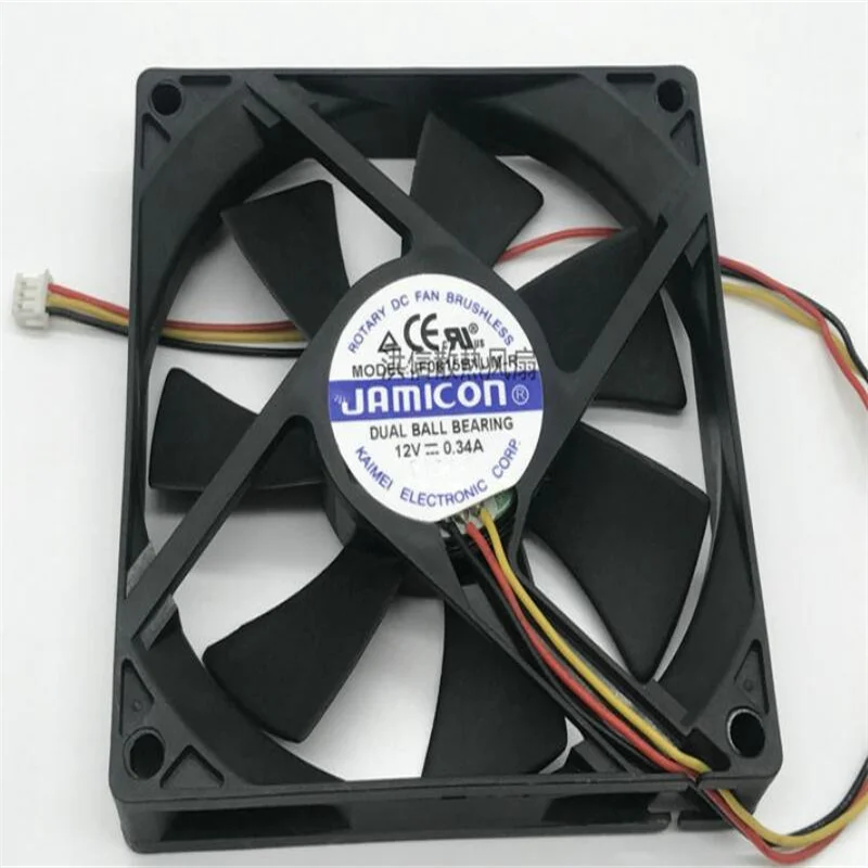 Wholesale: original JF0815B1UM-R 12V 0.34A 8CM 8015  3-wire fan