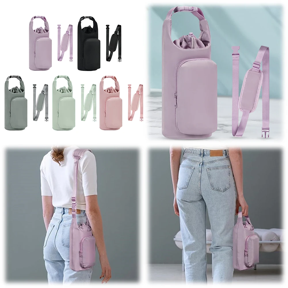 

Water Bottle Holder with Strap with Phone Pocket Water Bottle Carrier Adjustable Strap Water Bottle Sling Bag for Outdoor Sports