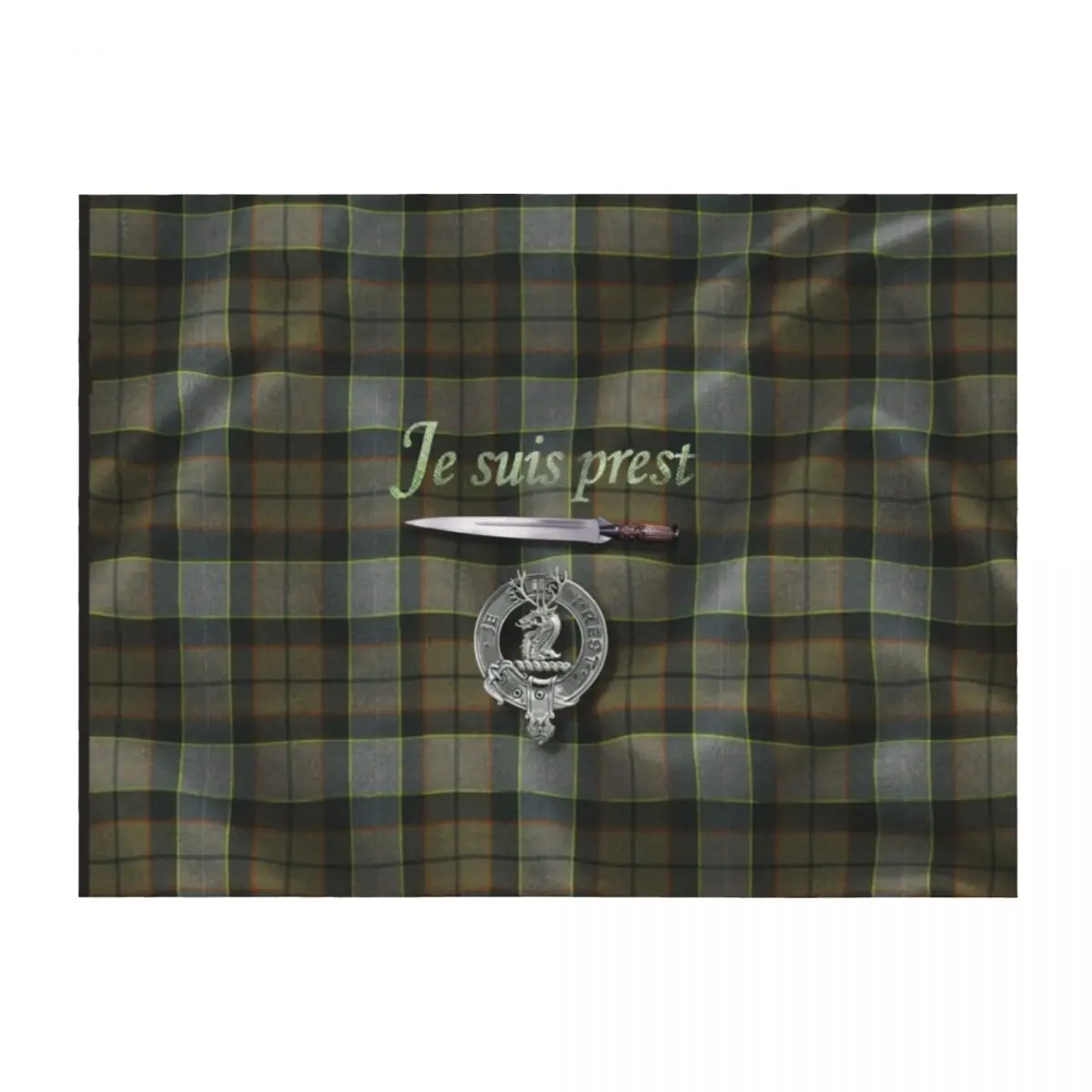 

Je suis prest, Outlander Throw Blanket Retros heavy to sleep Bed Fashionable Camping Blankets