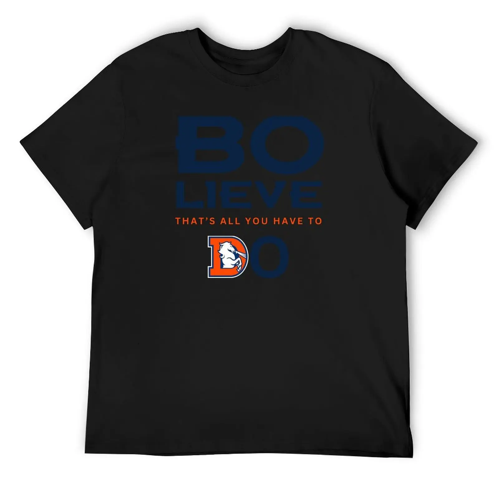 Denver Football Bo-lieve Broncos Team Apparel T-Shirt animal prinfor boys customs men graphic t shirts