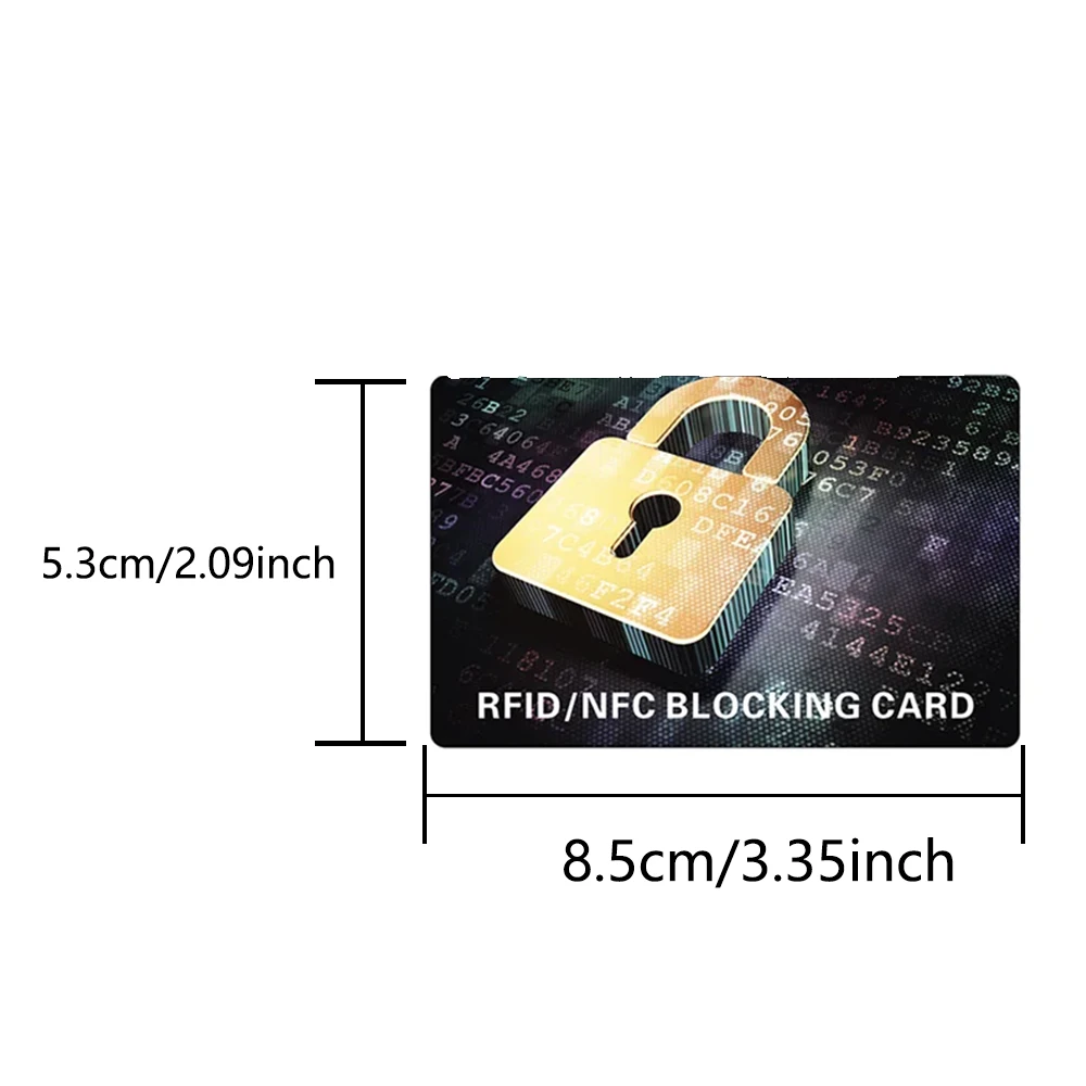 1/2/3PCS Black Block Cards Hassle-Free Protection Entire Wallet Shield Contactless NFC Debit Credit Card Protective Film Blocker