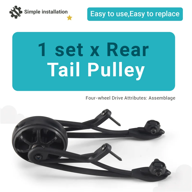 ABJL-Kit de polea trasera para 1/8 HPI Racing Savage flujo XL Rovan TORLAND camión sin escobillas piezas de coche Rc