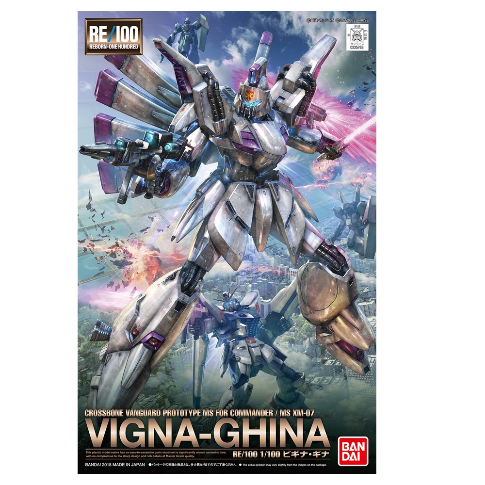 Оригинальная сборная модель BANDAI серии GUNDAM MG 1/100 F91 II RE 1/100 VIGNA-GHINA, коллекционные игрушки, подарки, украшение для рабочего стола