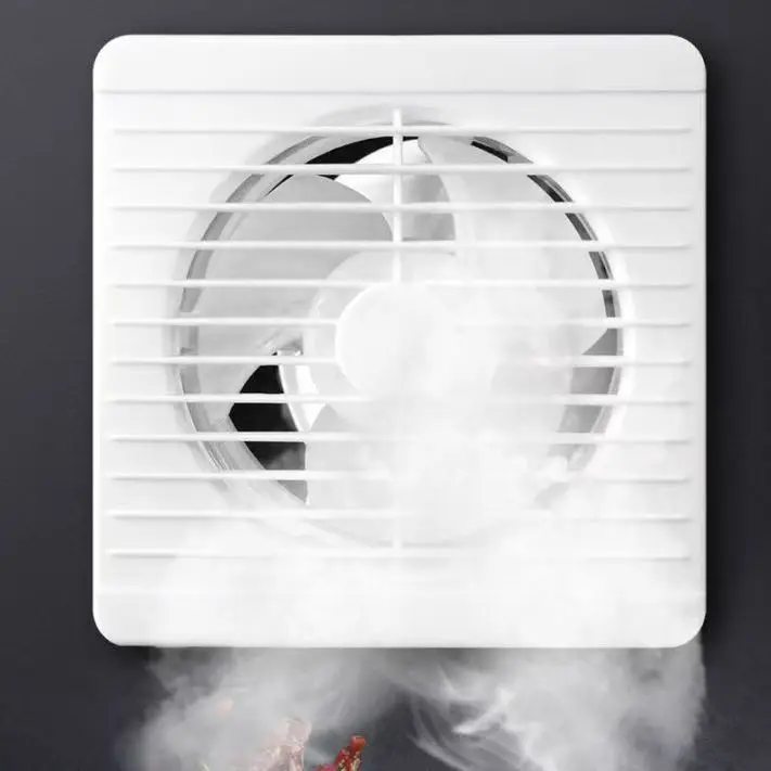 220v 4 polegadas 6 polegadas 8 polegadas pendurado na parede ventilador branco pequeno extrator exaustores banheiro ventilador de cozinha